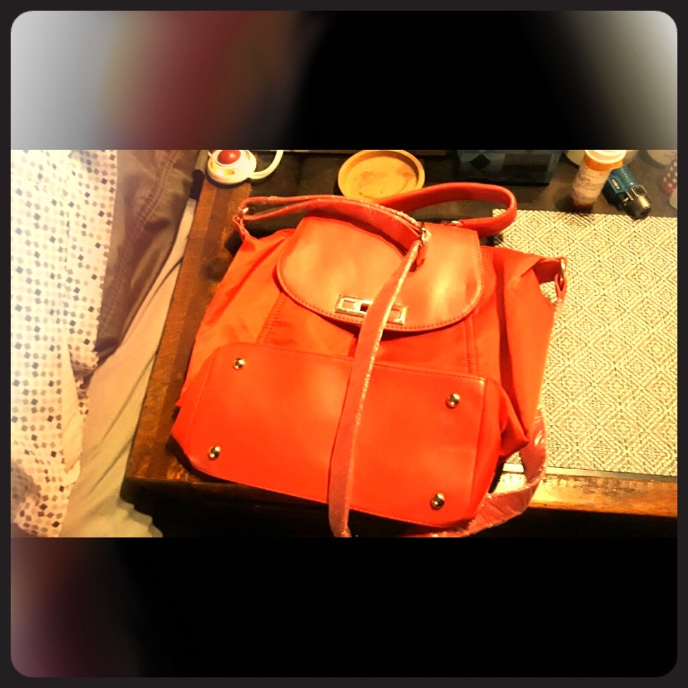 Red crossbody purse